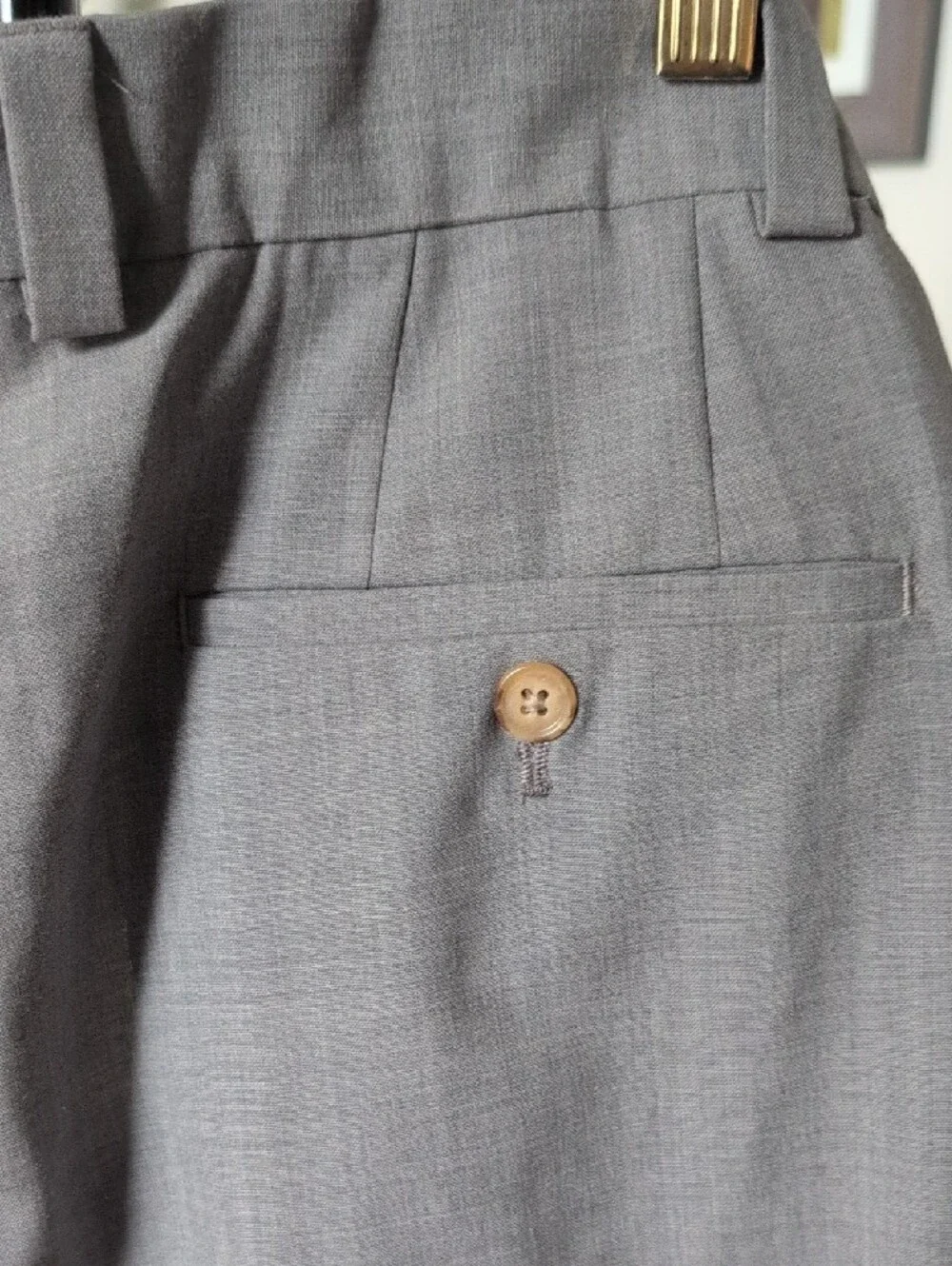 NWOT Lands' End Men's Gray Wool Dress Pants